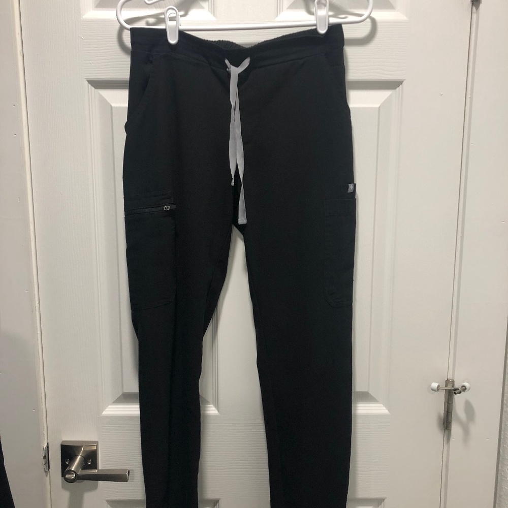 Figs Yola Skinny Scrub Pants in Black XS